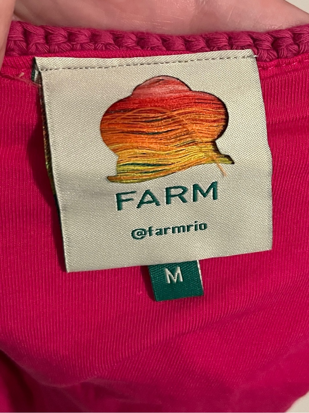 Farm Rio Crochet Top Size M - Picture 2 of 7
